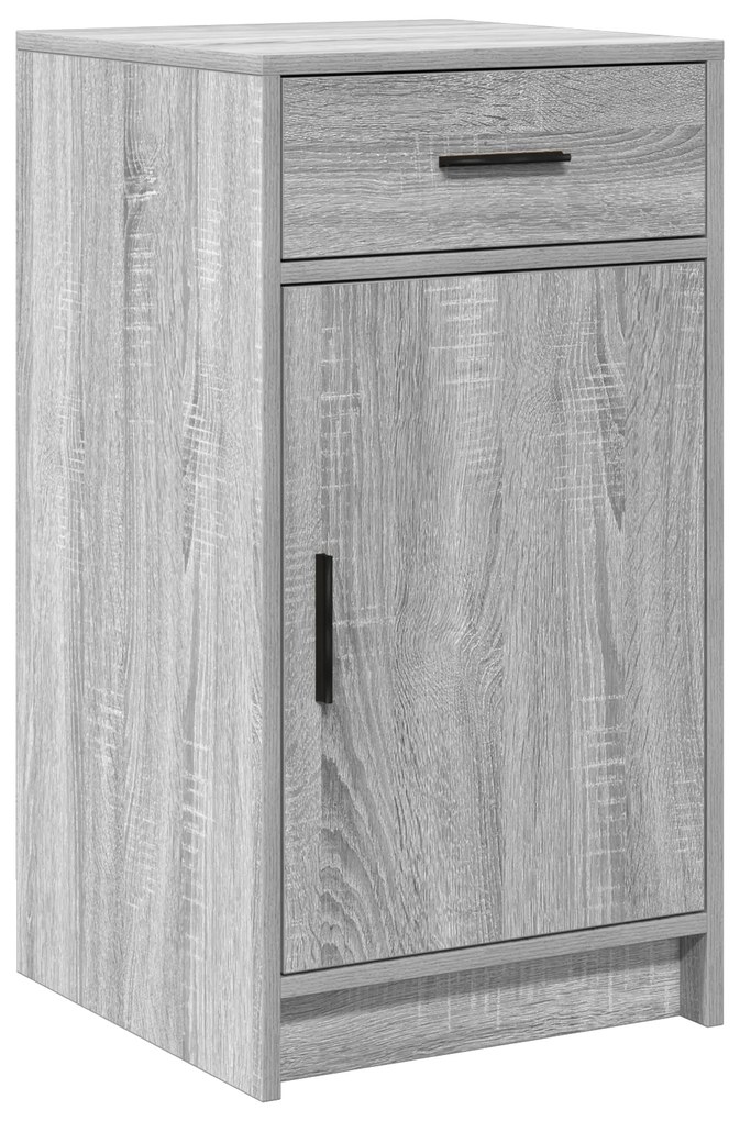 vidaXL Τραπέζι περιποίησης με συρτάρι 3 pcs Γκρι 40 x 41 x 75 εκ
