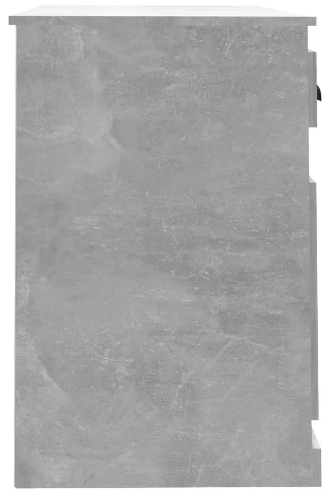 vidaXL Γραφείο με Συρτάρι Γκρι Σκυροδέματος 115x50x75 εκ. Επεξ. Ξύλο