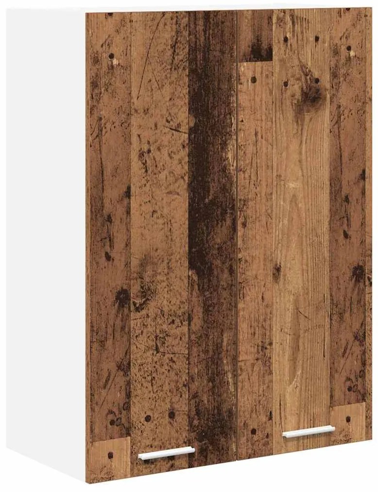 vidaXL Κρεμαστό ντουλάπι με αποθήκευση Παλιό ξύλο 60 x 31 x 80 εκ.