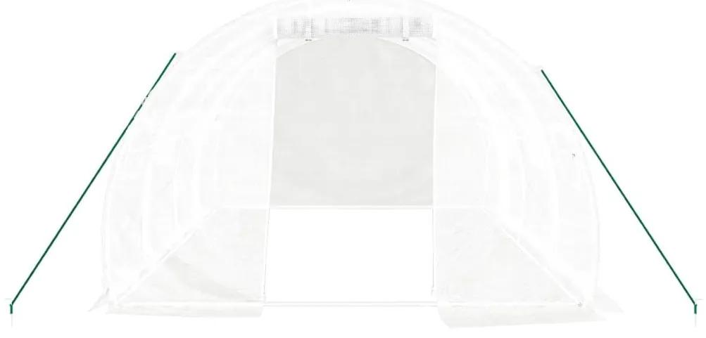 Θερμοκήπιο Λευκό 12 μ² 4 x 3 x 2 μ. με Ατσάλινο Πλαίσιο - Λευκό