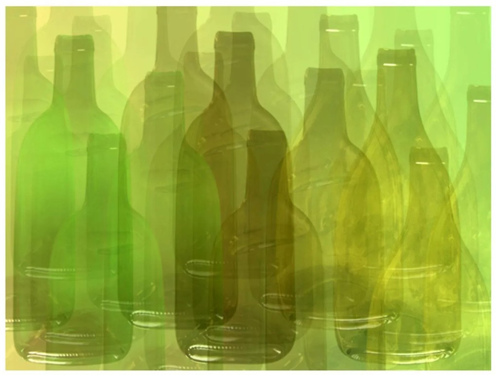 Φωτοταπετσαρία - Green bottles 250x193