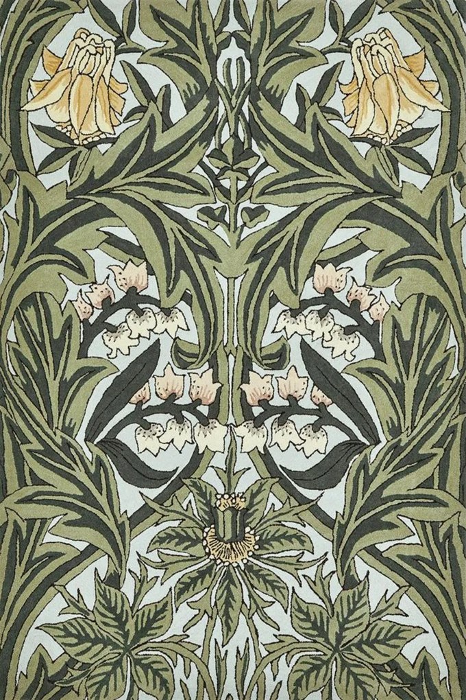 Χαλί Bluebell 127607 Leafy Arbour Green Morris 140X200cm