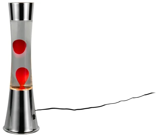 Φωτιστικό Επιτραπέζιο Με Εφέ Λάβας Reality Lighting -RL ETNA R50559110 Ασημί (Silver Coloured) 3000K