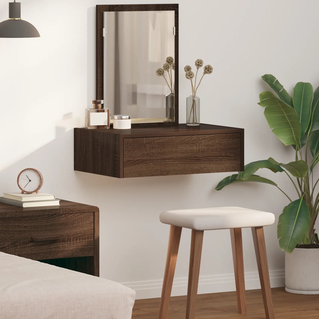 vidaXL Τραπέζι περιποίησης Καφέ 60 x 40 x 70 εκ. Επεξεργασμένο ξύλο