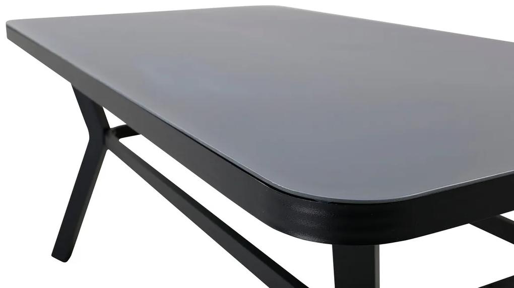 Τραπέζι εξωτερικού χώρου Dallas 2152, Spraystone, 74x90cm, Μαύρο, Μέταλλο | Epipla1.gr