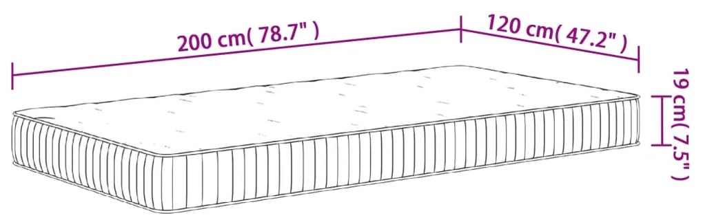 ΣΤΡΩΜΑ ΜΕ POCKET SPRINGS ΜΕΣΑΙΑ ΣΚΛΗΡΟΤΗΤΑ 120X200 ΕΚ. 372813