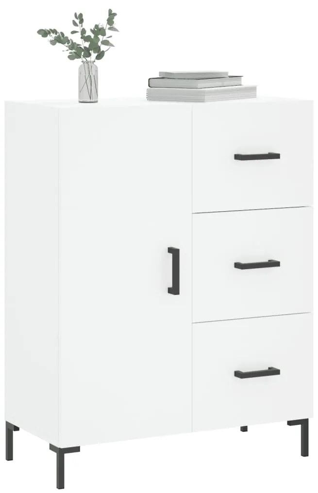 vidaXL Ντουλάπι Λευκό 69,5 x 34 x 90 εκ. από Επεξεργασμένο Ξύλο