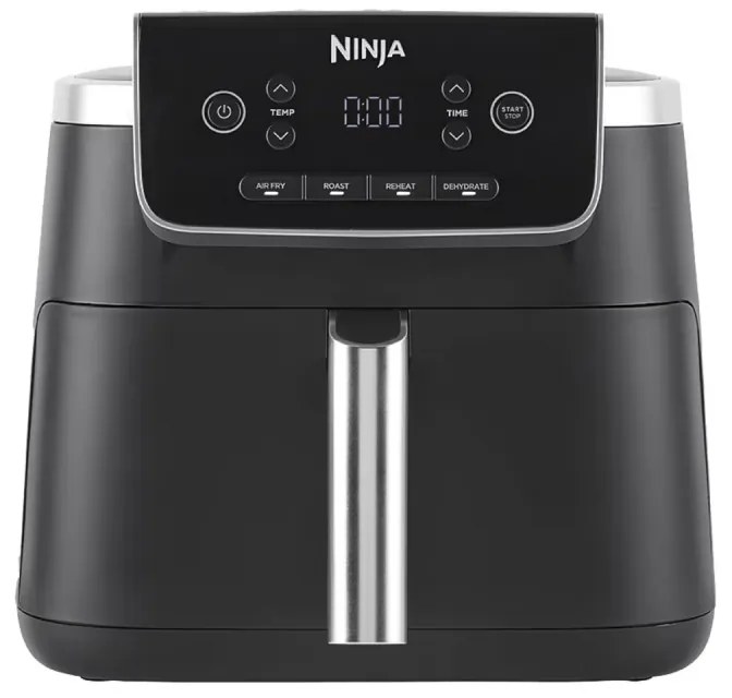 Φριτέζα ζεστού αέρα Ninja AF140EU PRO, 1750W, 4.7 l, 40-240C, 4 προγράμματα, Χρονοδιακόπτης, AirCrisp, Αντικολλητική επίστρωση, Μαύρο