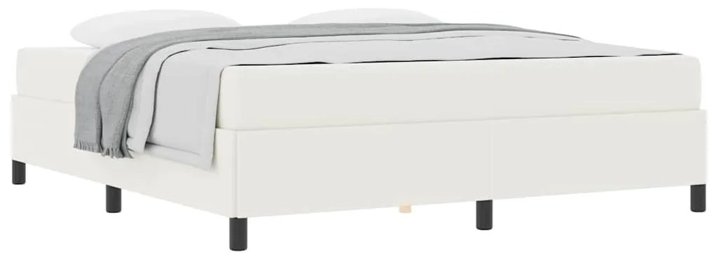 vidaXL Σκελετός Κρεβατιού Άλλο Κρεμ 180 x 200 cm Βελούδο