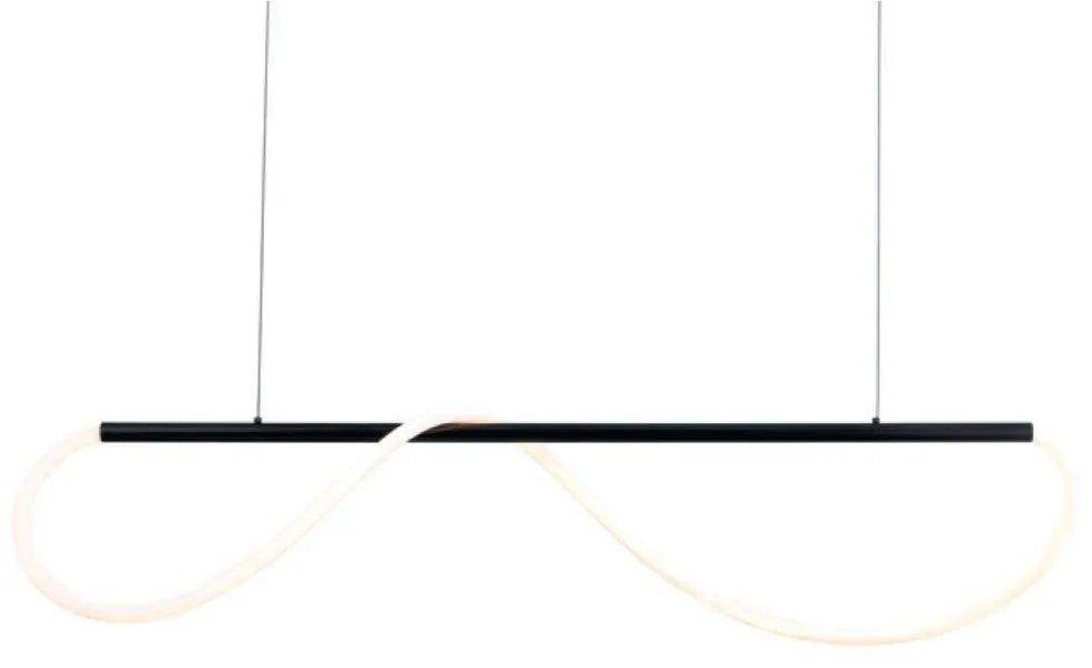 Φωτιστικό Οροφής - Ράγα Kyma ZM36LEDP120BK 36W Led 120x6x215cm Black Aca Metal