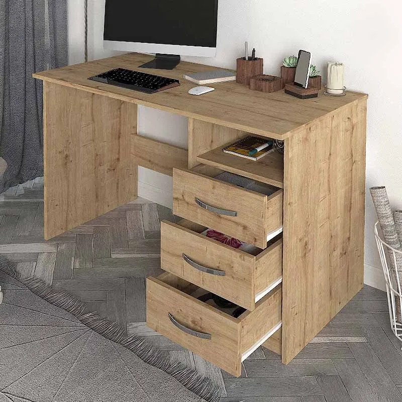 ΓΡΑΦΕΙΟ ΕΡΓΑΣΙΑΣ ELDORIS MEGAPAP ΧΡΩΜΑ SAPPHIRE OAK 120X60X75ΕΚ.