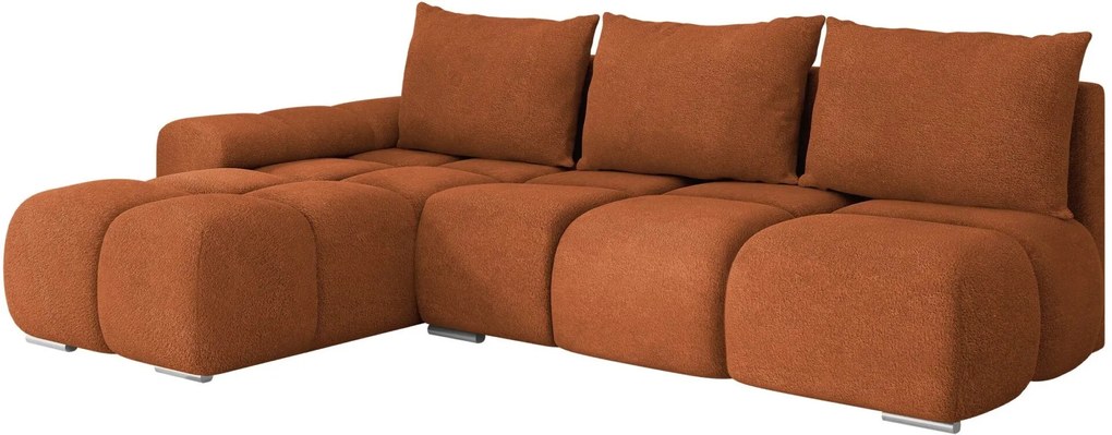 Γωνιακός καναπές Bestii-Portokali-Αριστερή - 270.00Χ183.00Χ85.00cm