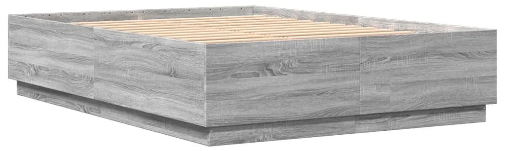 vidaXL Πλαίσιο Κρεβατιού Γκρι Sonoma 160x200 εκ. Επεξεργασμένο Ξύλο