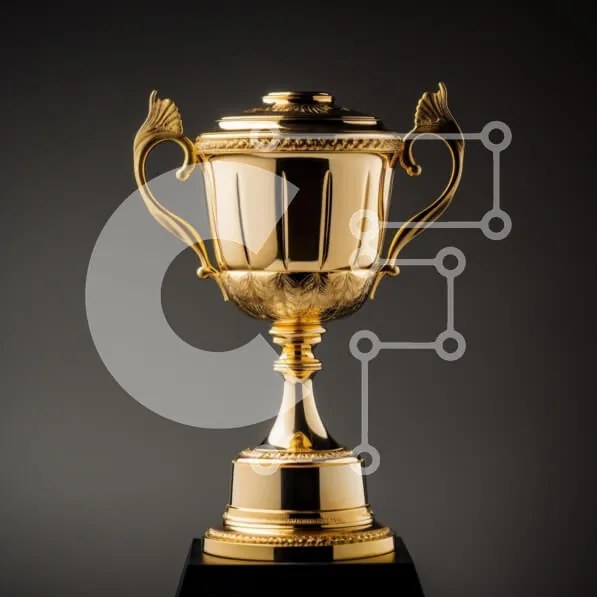 Intra Συλλεκτικό Ξύλινο Παζλ Plywood 4mm - Κομψό Χρυσό Τρόπαιο Σε Ξύλινο Κουτί - Διαστάσεις: 10x10 cm – 25 κομμάτια