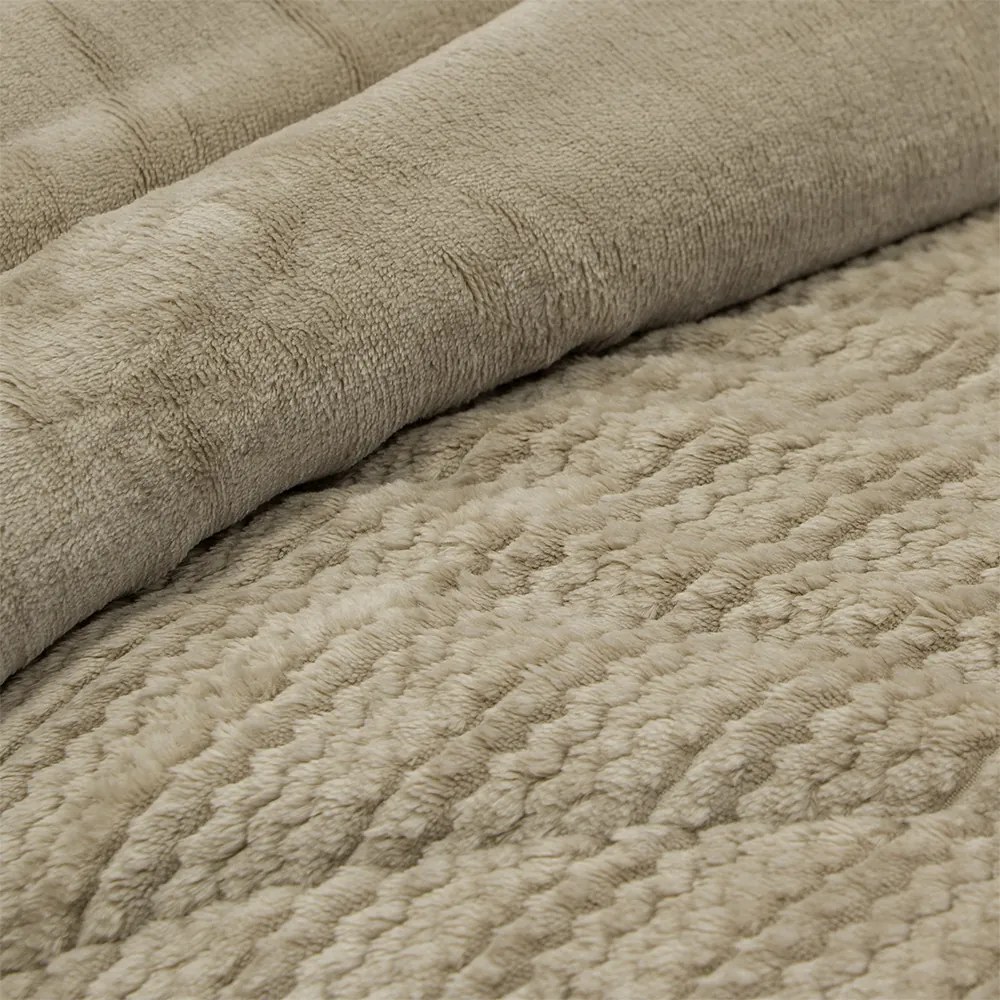 LINO ΚΟΥΒΕΡΤΟΠΑΠΛΩΜΑ STACY TAUPE 160X220