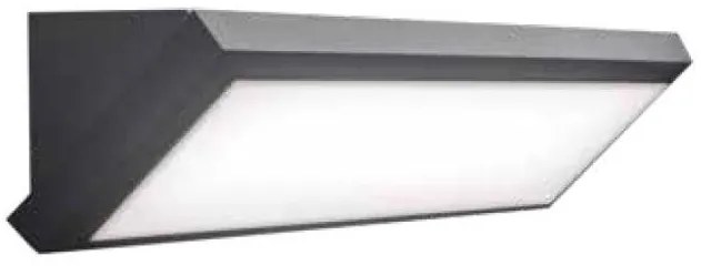 Απλίκα Τοίχου Ορθογώνια Κυρτή LED 21W 3CCT IP65 Πλαστικό ΦOS_ME-21-5112-10-Γκρι 21-5112-10