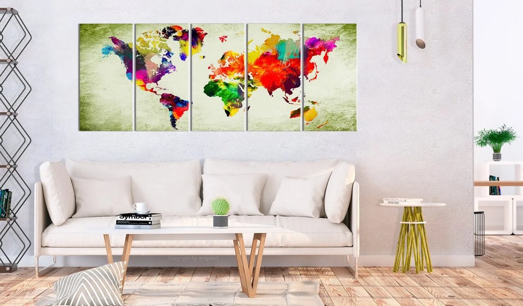 Πίνακας - Colourful Continents 225x90