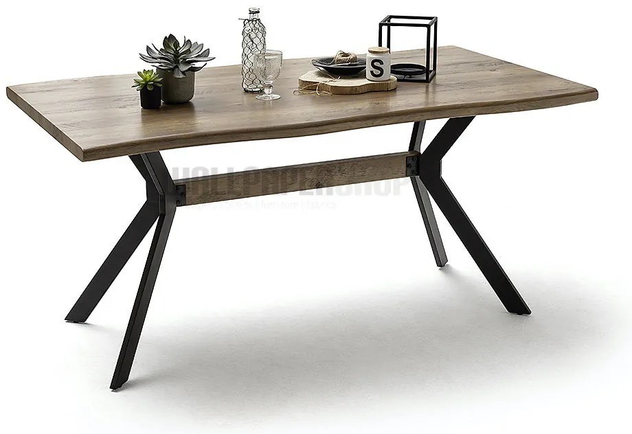 ΤΡΑΠΕΖΙ ΚΑΦΕ ΞΥΛΟ / ΜΕΤΑΛΛΟ 160x90x76