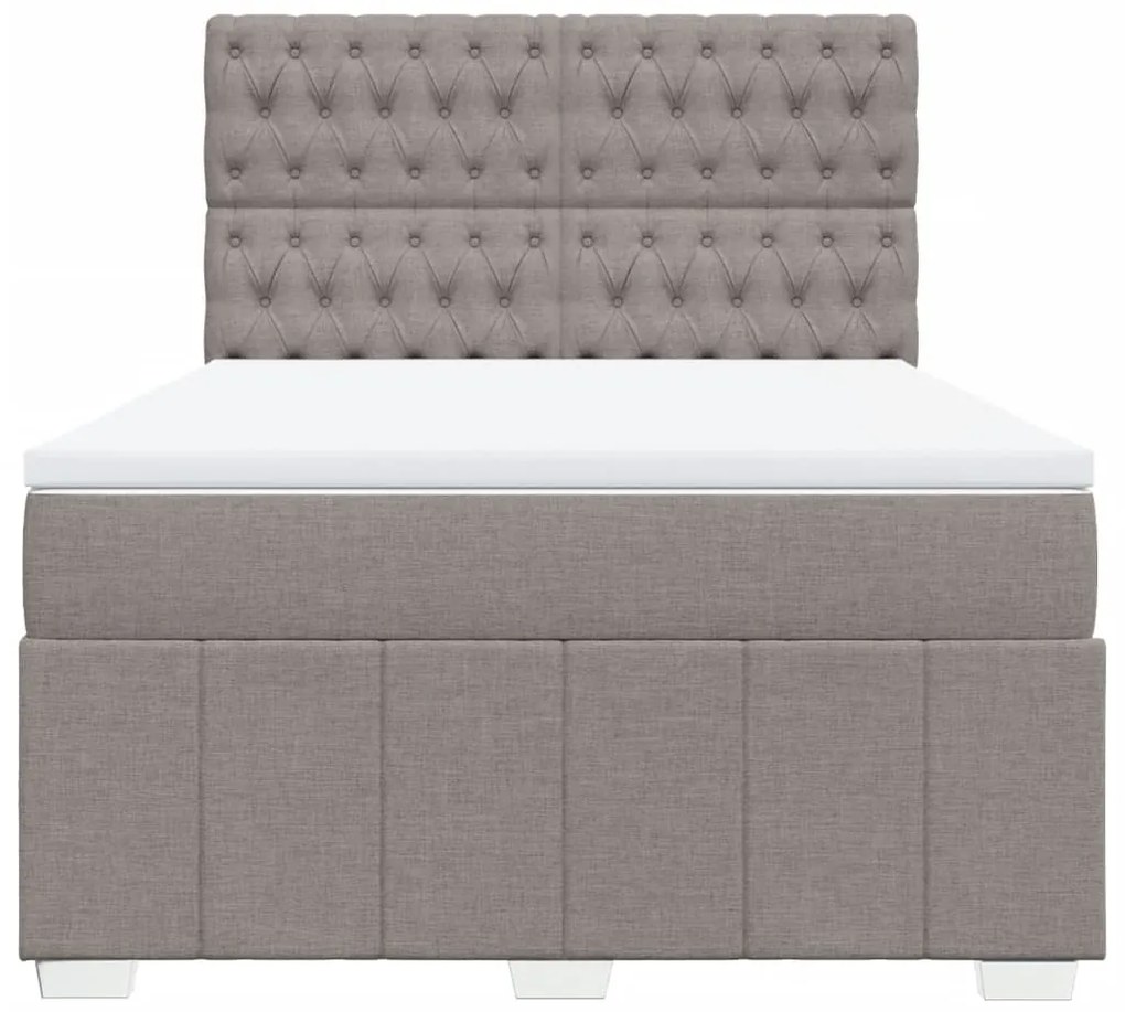 ΚΡΕΒΑΤΙ BOXSPRING ΜΕ ΣΤΡΩΜΑ TAUPE 140X200 ΕΚ. ΥΦΑΣΜΑΤΙΝΟ 3294002