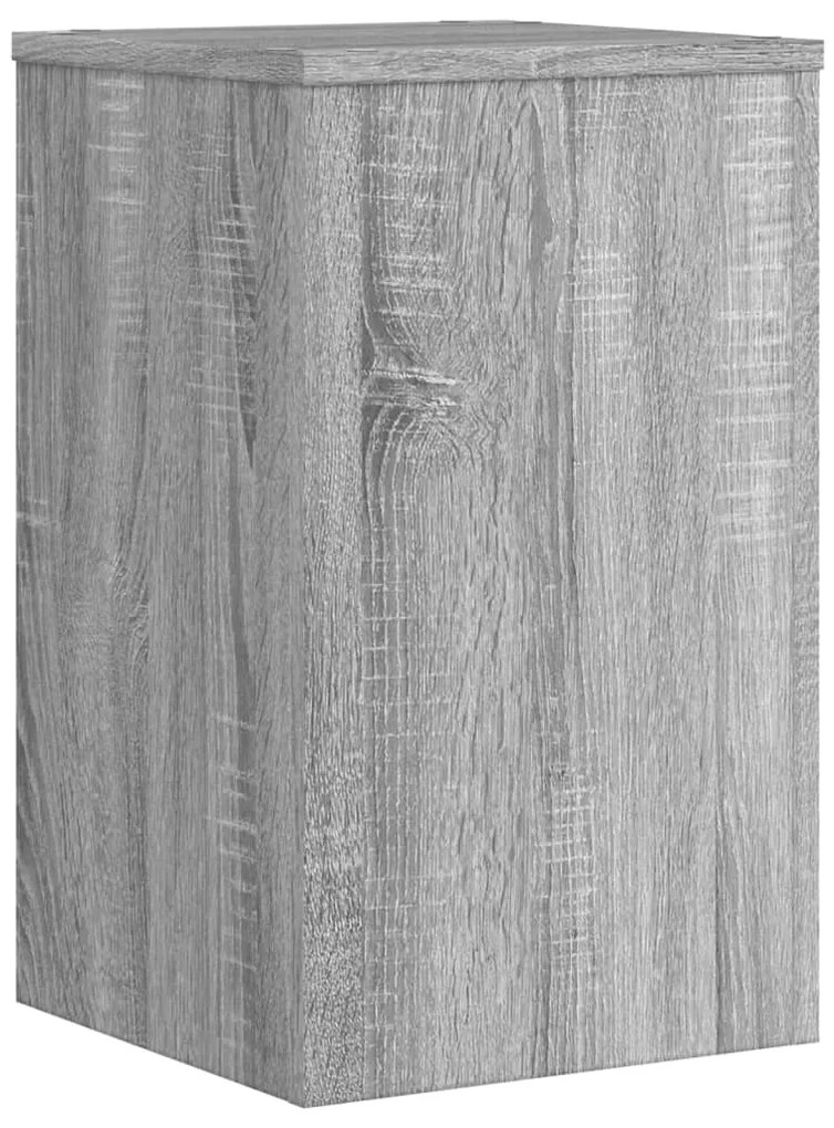 Βάσεις Φυτών 2 Τεμ. Γκρι Sonoma 30x30x50 εκ. Επεξεργασμένο Ξύλο - Γκρι