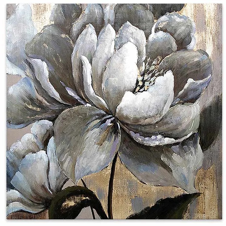 Πίνακας σε καμβά White Magnolias Megapap ψηφιακής εκτύπωσης 50x50x3εκ. - GP033-0026 - GP033-0026