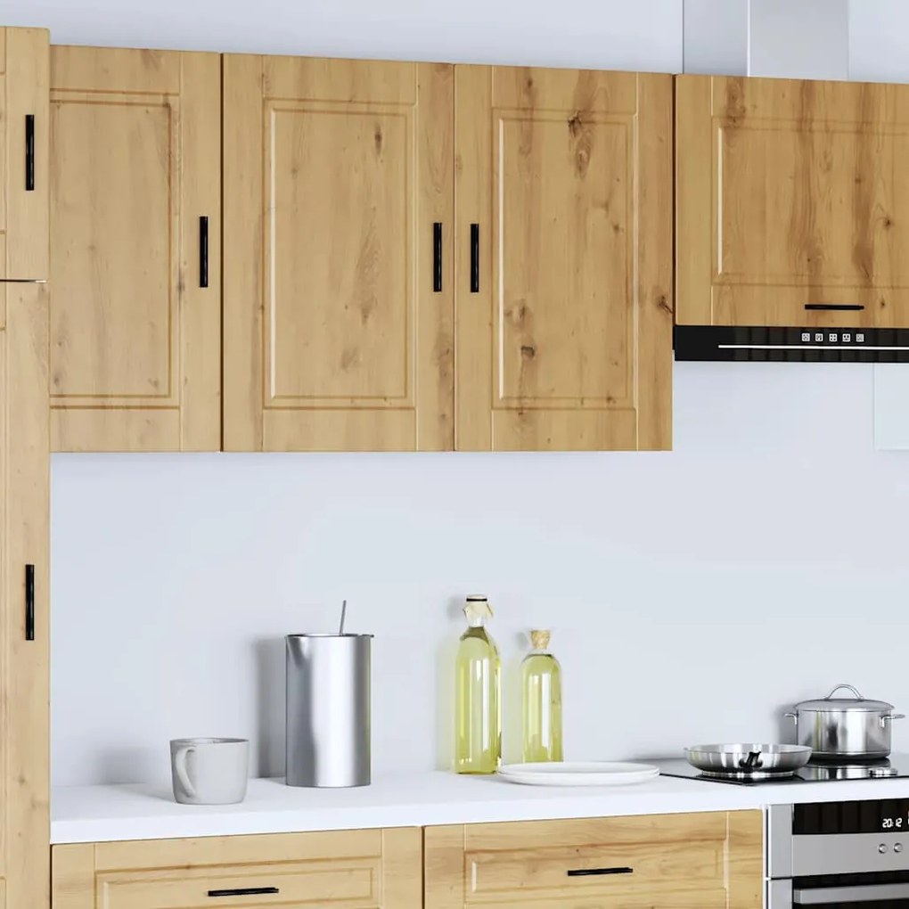 ντουλάπι τοίχου κουζίνας "Porto" Artisan Oak Engineered Wood - Καφέ