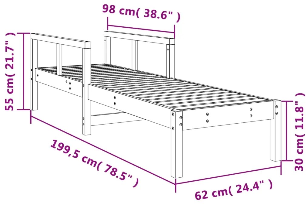 ΞΑΠΛΩΣΤΡΑ ΛΕΥΚΗ 199,5X62X55 ΕΚ. ΑΠΟ ΜΑΣΙΦ ΞΥΛΟ ΠΕΥΚΟΥ 832539