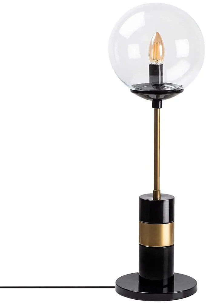 Φωτιστικό Επιτραπέζιο Royal 942FLG1854 20x20x64cm 1xE14 40W Black-Gold Opviq