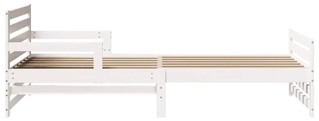 vidaXL Σκελετός Κρεβατιού Λευκό 80 x 200 cm Επεξεργασμένο ξύλο