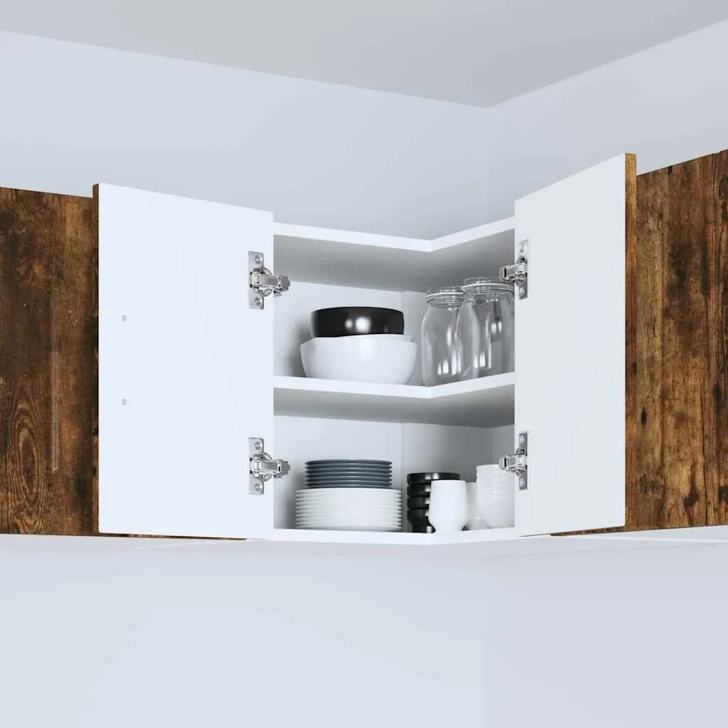 vidaXL Ντουλάπα Κουζίνας Καπνιστό Δρύς 57 x 57 x 40 εκ.