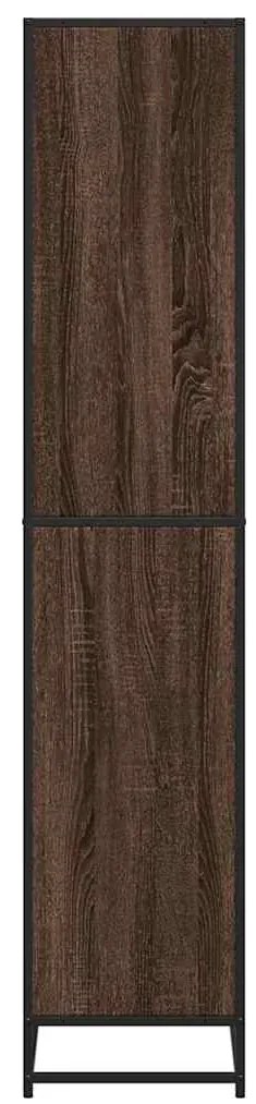 vidaXL Βιβλιοθήκη καφέ δρυς 80,5x35x170,5 cm Κατασκευασμένο ξύλο