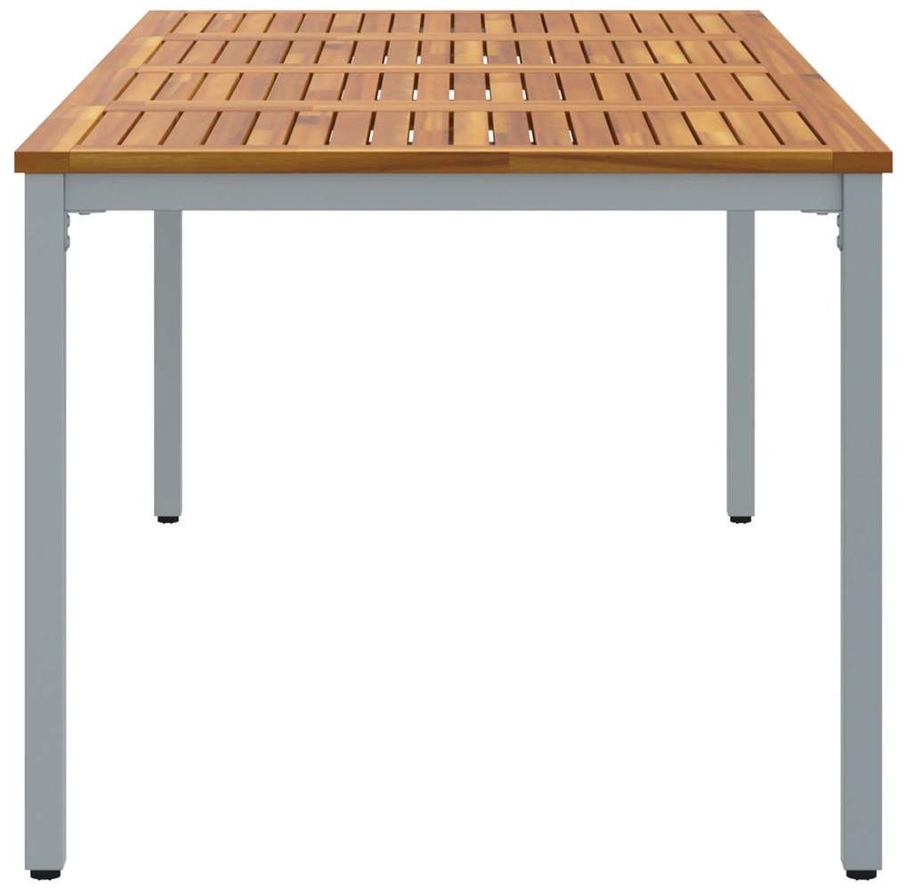vidaXL Τραπεζάκι Κήπου 200x90x75 εκ. από Μασίφ Ξύλο Ακακίας και Μέταλλο