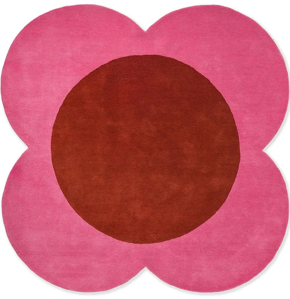 Χαλί Flower Spot 158400 Pink-Red Round Orla Kiely 150X150cm Round