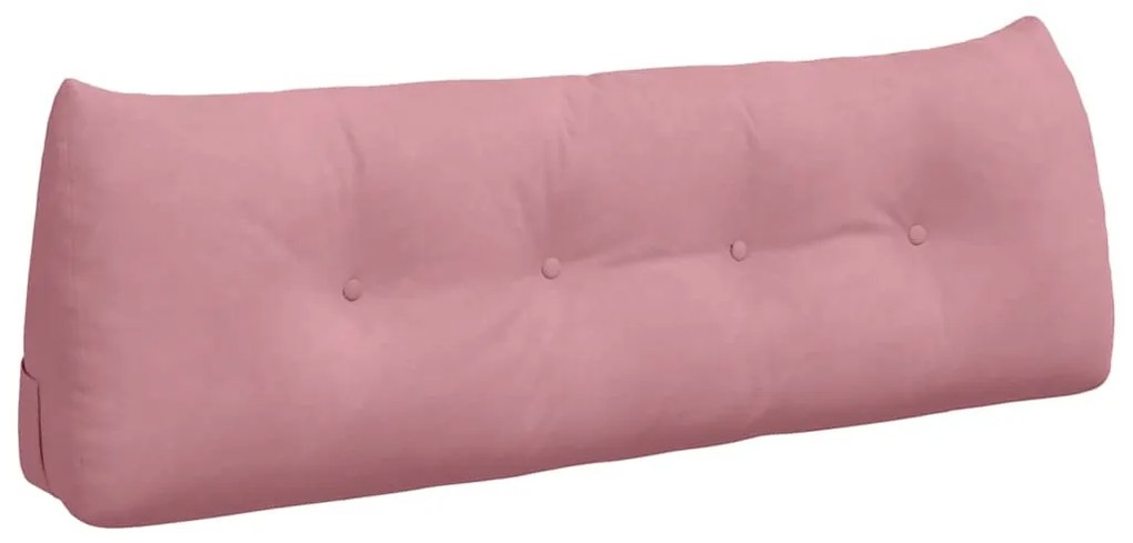 vidaXL Μαξιλάρι Πλάτης Ροζ 140 x 24 x 50 εκ Βελούδο