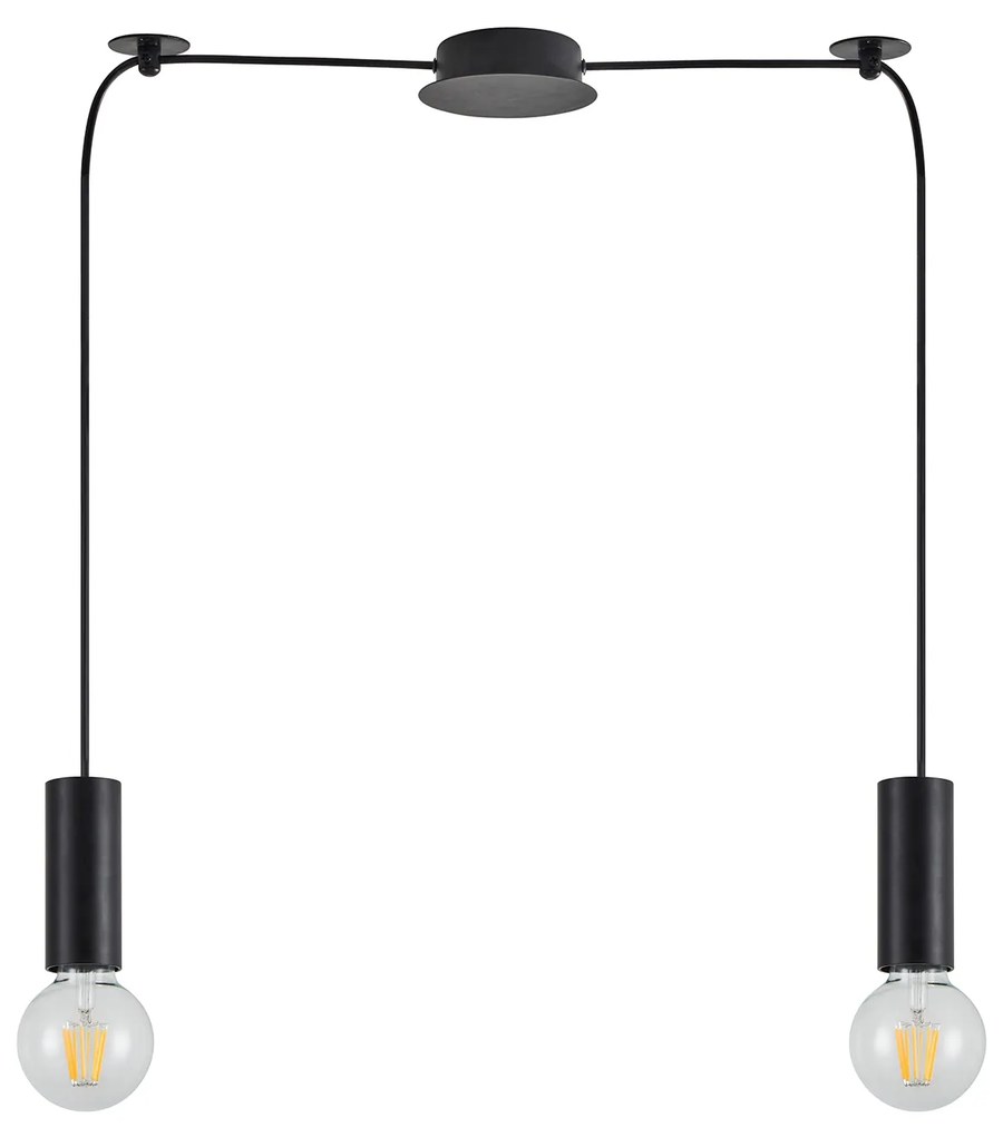 Φωτιστικό Οροφής  SE21-BL-4-BL2 ADEPT TUBE Black Pendant+ - 51W - 100W - 77-8479