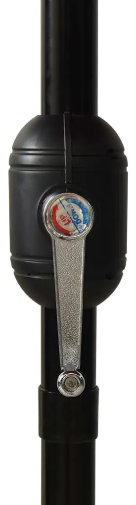 vidaXL Ομπρέλα Κήπου 3 Επιπέδων Πράσινη 3 μ. με Ιστό Αλουμινίου