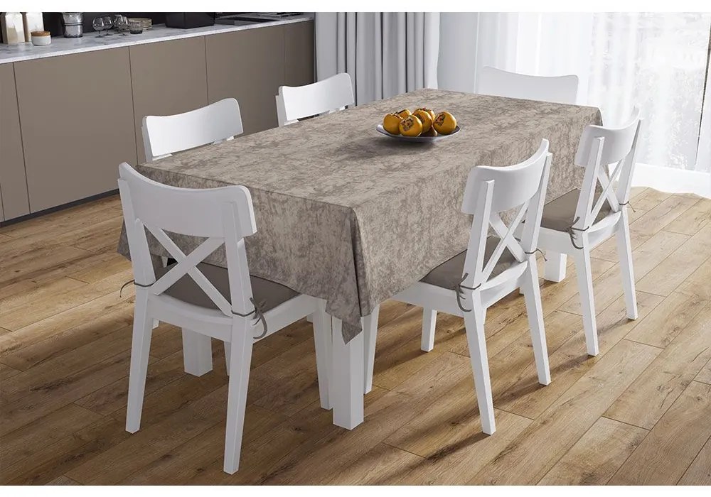 Τραπεζομάντηλο Αλέκιαστο Panama Shadow Mocha DimCol 140X180 140x180cm Cotton-Polyester