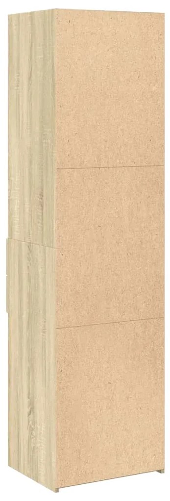 vidaXL Ντουλάπι Sonoma Δρυς 50x42,5x185 εκ. από Επεξεργασμένο Ξύλο