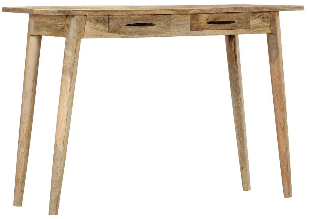 Τραπέζι Κονσόλα 115x40x75 εκ. από Μασίφ Ακατέργαστο Ξύλο Μάνγκο - Καφέ