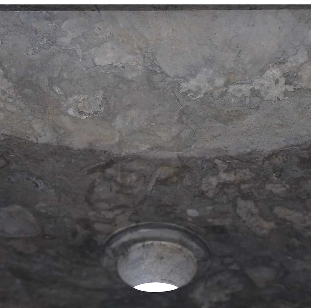 vidaXL Νιπτήρας Μαύρος 40 x 40 x 10 εκ. Μαρμάρινος