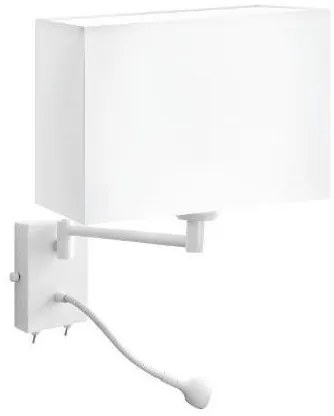 Απλίκα Φωτιστικό Τοίχου Χωρίς Καπέλο LED E27 1W IP20 3000K Satin ΦOS_ME-17-01103-1-Λευκό 17-01103-1