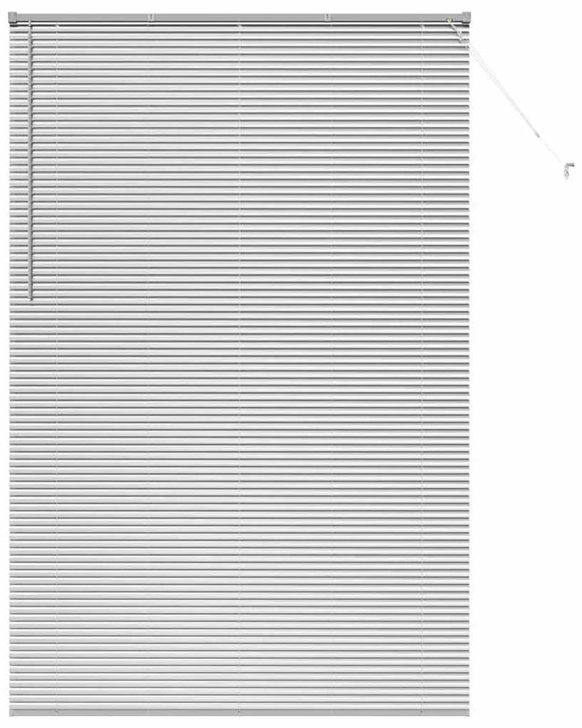 vidaXL Ρολό Παραθύρου με κουρτίνες Ασημί Αλουμίνιο