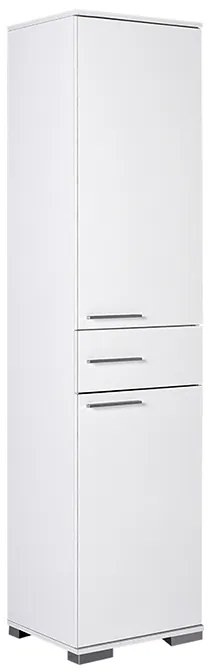 Ντουλάπα ρούχων - παπουτσοθήκη 12 ζεύγων Diamond Megapap μονόφυλλη χρώμα λευκό gloss 45x40x187εκ.