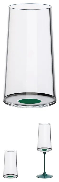 Σετ 2 κρυστάλλινων ποτηριών σαμπάνιας Trebonn SplitGlass 2025133, 320 ml, Ø7.8x12.5 cm, Modular system, Πράσινο