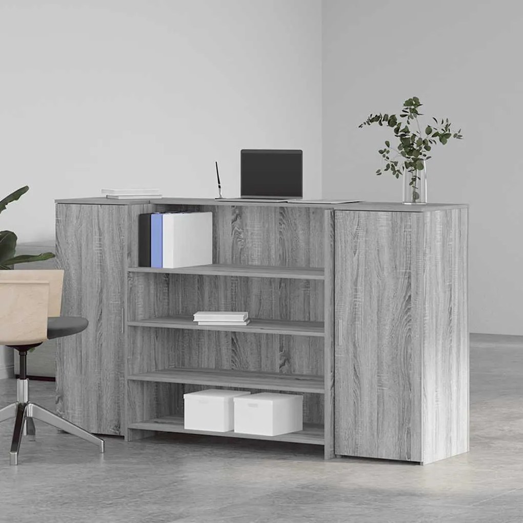vidaXL Γραφείο υποδοχής 180x50x103,5 εκ. Επεξεργασμένο Ξύλο