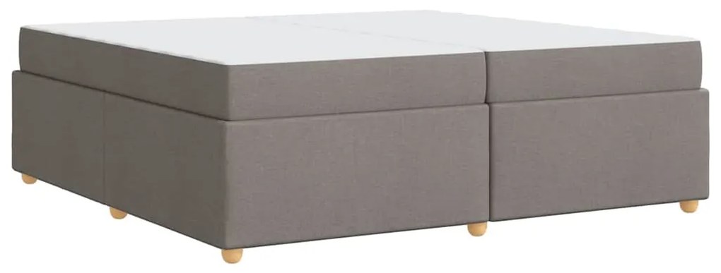 vidaXL Σκελετός Κρεβατιού Άλλο Taupe 200 x 200 cm ύφασμα