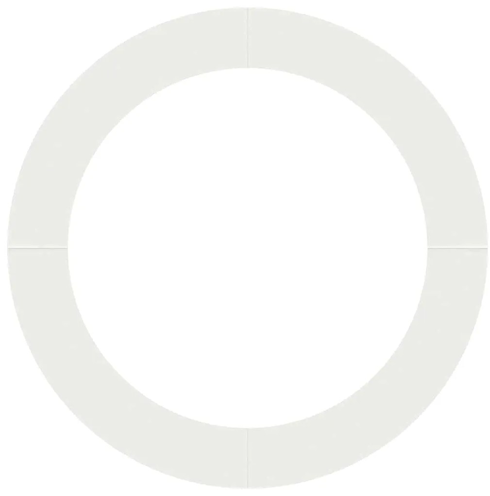 vidaXL Flat Δαχτυλίδι Δέντρου, 5 τεμ, Λευκό, Ø90/120 εκ, Χάλυβας.