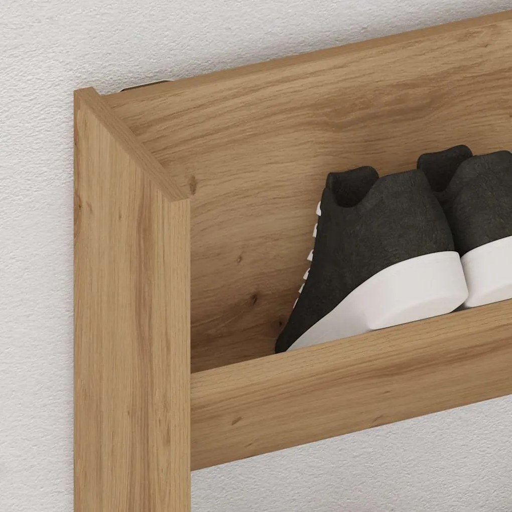 vidaXL Ντουλάπι παπουτσιών τοίχου Artisan Oak Κατασκευασμένο ξύλο