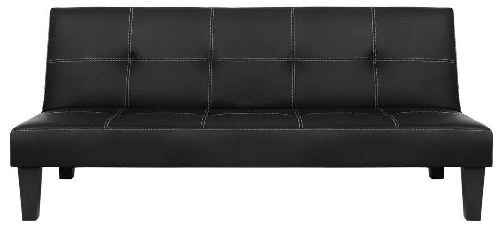 ΚΑΝΑΠΕΣ ΚΡΕΒΑΤΙ 3Θ HM3002.02 ΜΑΥΡΟΣ PU ΜΕ ΓΑΖΙΑ 186x90x82
