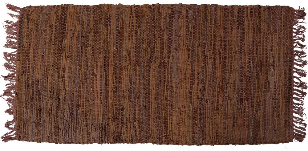 Δερμάτινο Χαλάκι 70x140cm Leather Flat Brown San Lorentzo 1372ABROWN